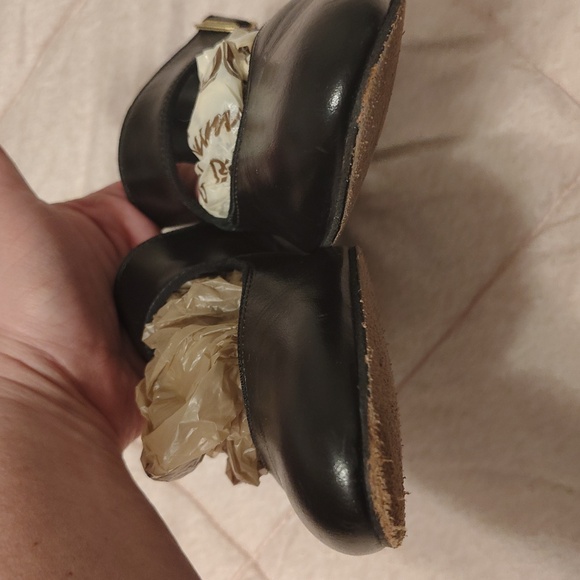 Latin/ ballroom black leather dance shoes size 9 - Picture 6 of 10